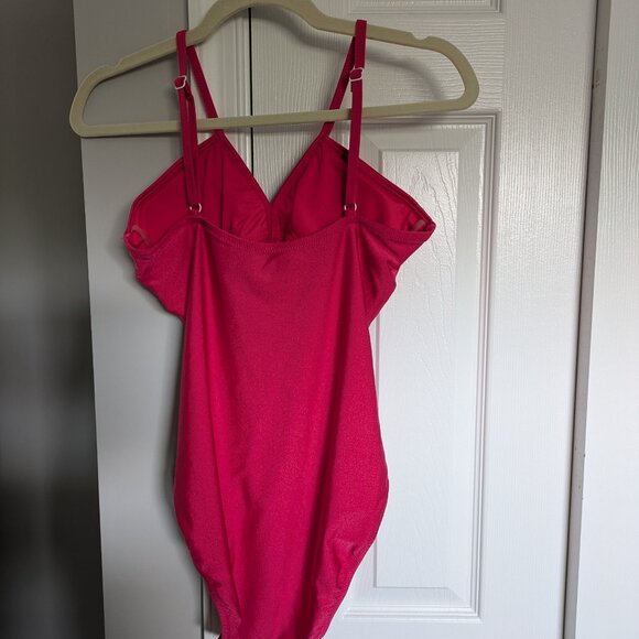 Sanctuary Swim Glisten Shirred One-Piece Medium - Picture 4 of 6